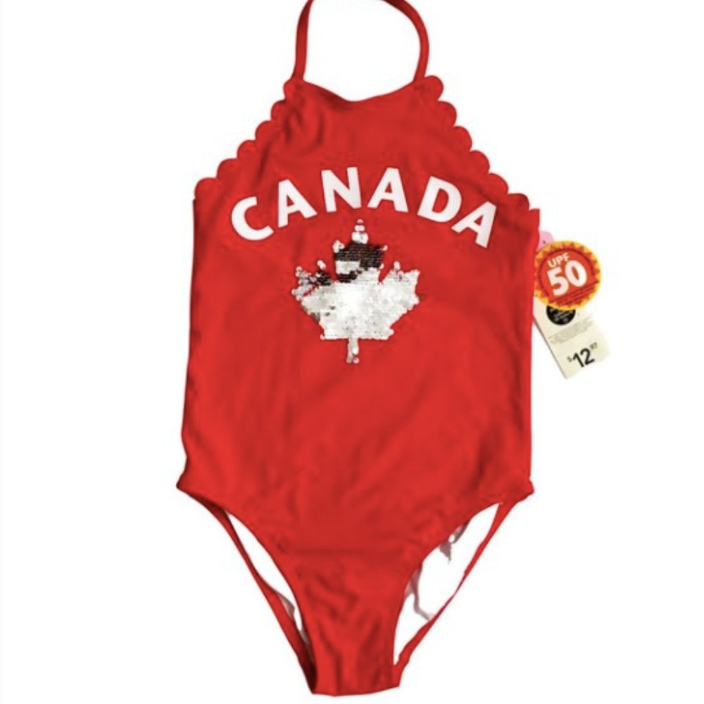 Brand New With Tags: Girls' One-Piece Swimsuit